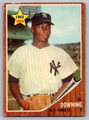1962 TOPPS #219 AL DOWNING YANKEES ROOKIE - Image 1 of 3