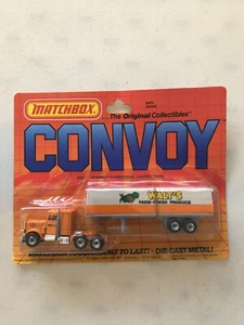 Vintage1983 Matchbox CONVOY CY-5 PETERBILT CARGO TRUCK & TRAILER = WALT'S - Picture 1 of 2