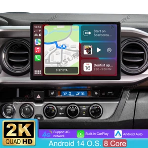 13.1'' 4+64GB Car Radio Stereo GPS Navi For 2016-2022 Toyota Tacoma Carplay DSP - Picture 1 of 21