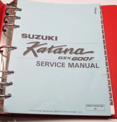 1989 - 1997 铃木 GSX 600 F Katana 原始设备制造商服务手册 99500-35028-03E — 第 1/4 张图片