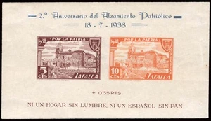 Navarra - Guerra Civil - Em. Local Nacional -Tafalla Allepuz * 20 s- HB S/dentar - Imagen 1 de 1