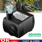 Electric Water Feature Pump Small Fountain for Indoor Garden Fish Pond Pet UK