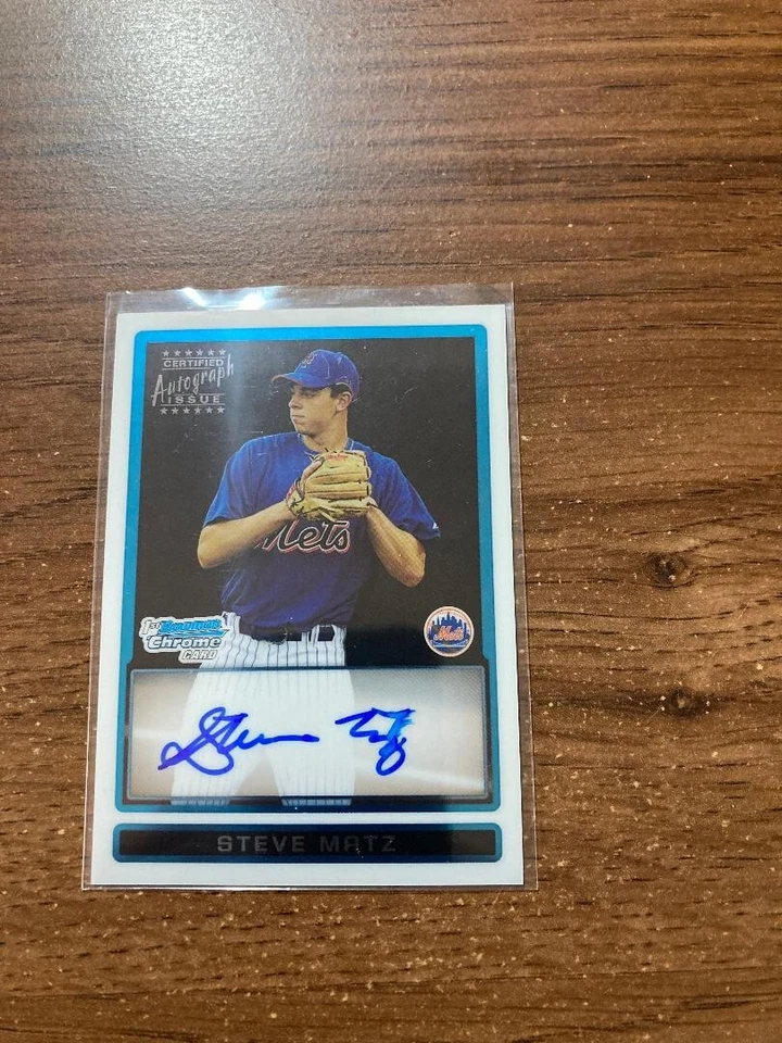 2009 Bowman Chrome Draft Prospects #BDPP85 Steve Matz Autograph Mets - Image 1 of 1