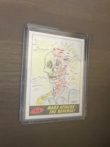 MARS ATTACKS REVENGE TOPPS 2017 SKETCH BY RICHARDSON - Picture 1 of 1