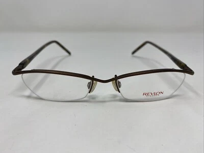 Revlon Eyewear RV544 BRONZE 49-16-135 Brown Half Rim Eyeglasses Frame “J57 - Image 1 of 4