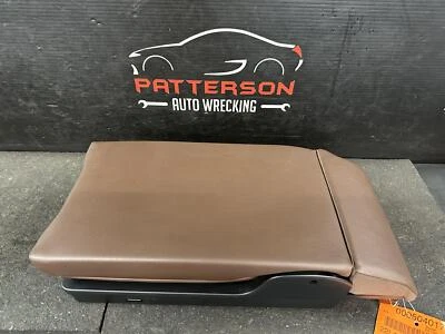 2015-20 AUDI A3 REAR SEAT CENTER ARM REST CONSOLE BROWN LEATHER - Image 1 of 4