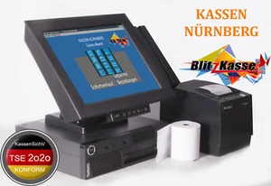 TSE 2020 Konform KASSENSYSTEM für Kiosk Laden Döner: 12" Kasse Blitzkasse Handel - Bild 1 von 9