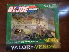 GI g.i. Joe operation avalanche Valor Versus Venom includes 3 vehicles 4 figures