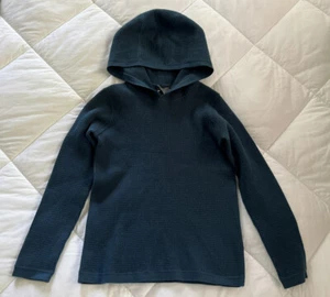 NWT Vince Boys Blue Hoodie Hooded Long Sleeve Pullover Shirt Lightweight Size 6 - Picture 1 of 5