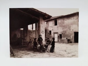 Foto Riproduzione Fine '800 Trecciaiole nella campagna Toscana - Picture 1 of 1