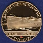 Cook Islands 2012 Gold Plated Dollar, Titanic, Belfast Launch (Ref. T4360)
