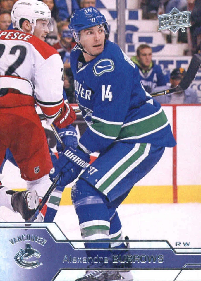 2016-17 Upper Deck #430 Alexandre Burrows Vancouver Canucks - Image 1 of 1