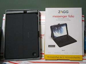 ZAGG iPad 10.2-inch, Air 3,10.5-inch IPad Pro Keyboard Case Messenger Folio 8th
