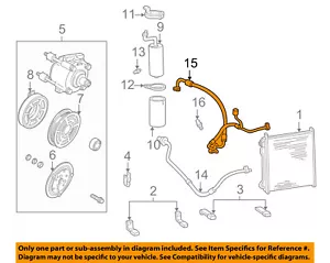 FORD OEM F-350 Super Duty AC A/C Air Conditioner-Discharge Line 7C3Z19D850C - Picture 1 of 2