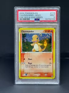 Pokemon Ex Fire Red & Leaf Green Charmander Holo PSA 9 MINT #113 - Graded Card - Foto 1 di 2