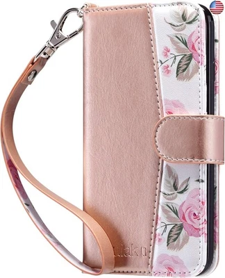 ULAK for iPhone SE 3(2022)/SE(2020)/8/7 Wallet Case with Card Holder, Premium - Image 1 of 4