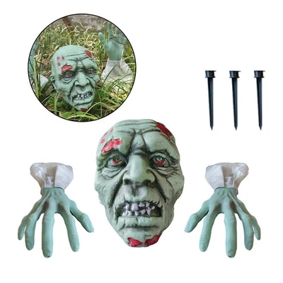 Scary Garden Zombie Decoration Severed Ornament Statue Yard Skeleton Spooky - image 1 of 4