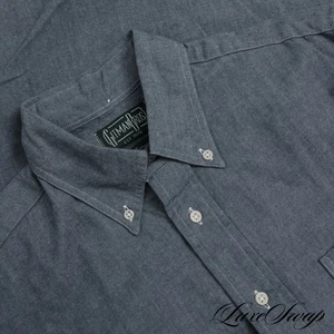 NWT Gitman Bros. Vintage Made in USA Lake Blue Speckled Flannel Brushed Shirt M - Picture 1 of 8