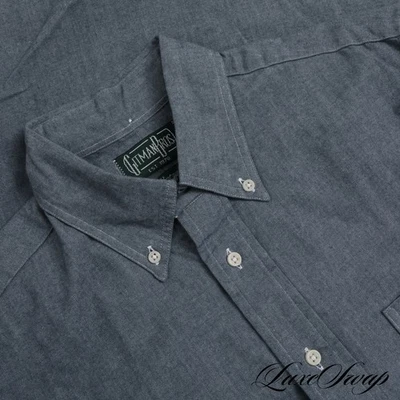 NWT Gitman Bros. Vintage Made in USA Lake Blue Speckled Flannel Brushed Shirt M - Image 1 of 4