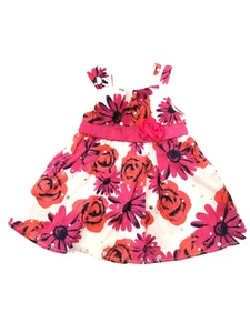 dollie & me Doll Dress Fuchsia and Coral Flowers fits 18" Dolls - Picture 1 of 12