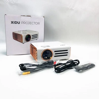 Mini Beamer, XIDU 8000Lux 1080P WiFi Bluetooth Beamer Full HD Heimkino Video - Bild 1 von 4
