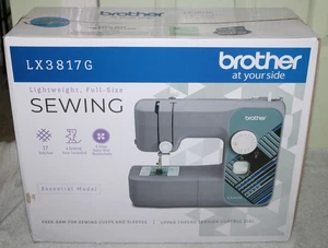 BRUDER NÄHMASCHINE LX3817G 17 STICHE LEICHT FULL SIZE UNGEÖFFNET - Bild 1 von 8