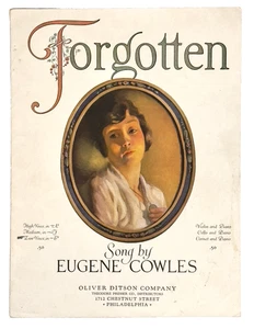 Vintage 1922 Forgotten Sheet Music by Eugene Cowles - Picture 1 of 2