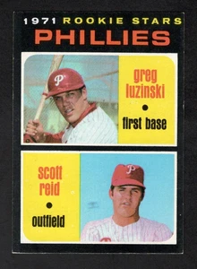 1971 Topps Baseball Card #439 Phillies Rookie Stars Greg Luzinski RC EX+ b - Picture 1 of 2