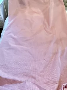 Designer Quality SILK Fabric Taffeta Small GINGHAM CHECK - Red & White 6 YDS - Picture 1 of 5