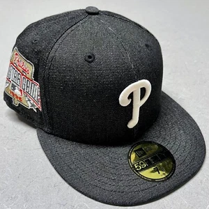 Philadelphia Phillies 1996 ASG Patch New Era 59FIFTY Denim Fitted Cap Hat 7 1/8 - Picture 1 of 7