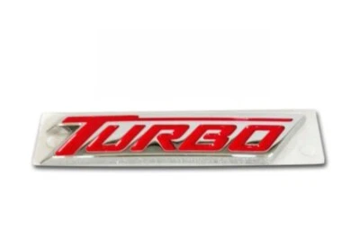 Emblema trasero con letras rojas OEM P23167074 'TURBO' genuino para Chevrolet Cruze Ems Foto 1 de 3