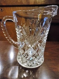 Anchor Hocking Clear Glass Arlington Pitcher Cream 5-1/4"t holds 1 cup Vintage - Picture 1 of 7
