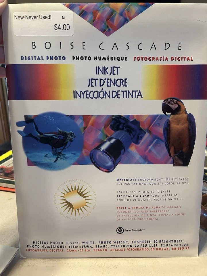 Boise Cascade Inkjet 8.5x11 Premium Inkjet Paper 92 Brightness (60 Sheets) - Image 1 of 2
