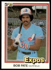 1981 Donruss Bob Pate Rookie Montreal Expos #545