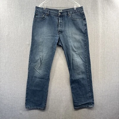 Pantalones de mezclilla Paul Smith para hombre 36x30 rectos azules informales bolsillos botón mosca adulto Foto 1 de 4