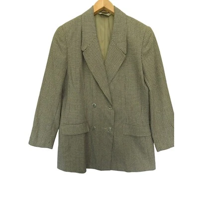 Blazer vintage de lana y seda de doble botonadura Austin Reed - Hecho en EE. UU. - Atemporal Foto 1 de 4