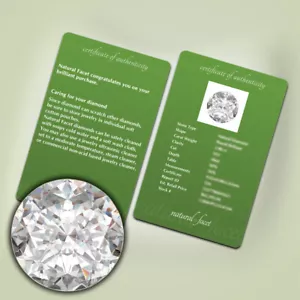 Klassischer Ring 2,35 kt G/SI1 runder natürlicher Diamanten 18 Karat mit Ehering - Bild 1 von 6