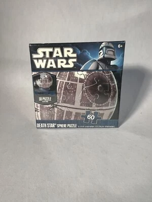 Brand New - Star Wars Death Star 6” 3D Plastic Sphere Puzzle 60 Pieces - Image 1 of 3