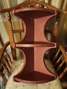 Vintage Painted Hanging Corner Shelf - Picture 1 of 4