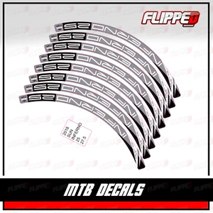 Sun Ringle Inferno 25 27.5 Wheel Rim Bike MTB Decal Kit Graphics Stickers - Picture 1 of 1