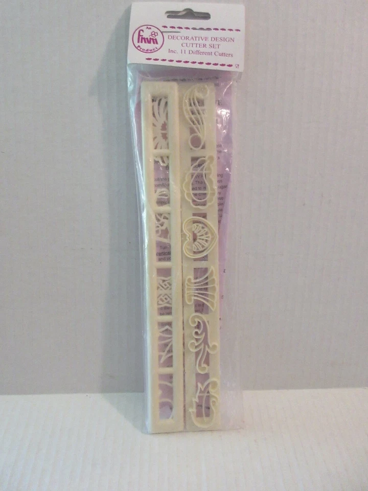 Decorative Design Cutters for Fondant Gum Sugar Paste Art Swag Scroll Heart Leaf - Image 1 of 4