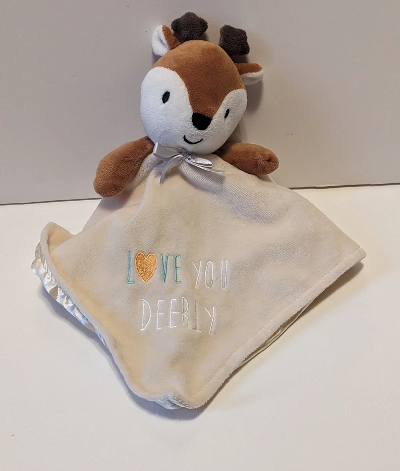 Защитное одеяло Baby Starters Lovey - Love You олень олень олень олень желтый кремовый - Изображение 1 из 4
