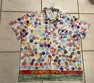 RARE PUMA x KidSuper AOP White Shirt Limited Edition 598953-02  Men’s Large