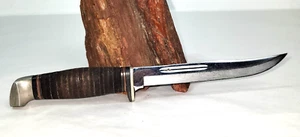 CASE USA Fixed Blade Knife 8 13/6" Overall 5" Blade Stacked Handle c1940's-1965 - Picture 1 of 13