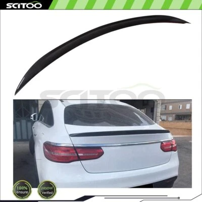 Rear Trunk Lid Spoiler For 2016 2017 2018 Mercedes Benz GLE Coupe Carbon Fiber Foto 1 de 4