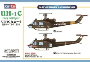 1/48 HobbyBoss 85803: UH-1C Huey Helicopter - Vietnam Era - Plastic Model Kit - Picture 1 of 2