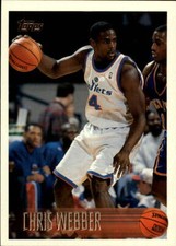1996-97 Topps Washington Bullets Basketball Card #4 Chris Webber