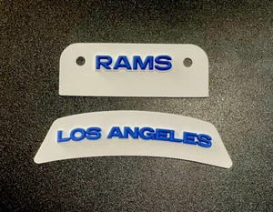 3D Bumpers - Rams Schutt Set for a Full Size Football Helmet. - Picture 1 of 2