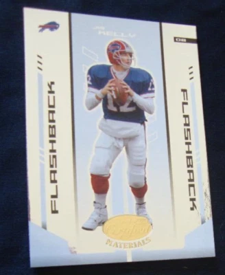 2004 Jim Kelly Leaf Certified Material Flashback Card    Buffalo Bills - Image 1 of 4