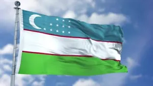 NEW UZBEKISTAN 3x5ft FLAG superior quality fade resist us seller - Picture 1 of 3
